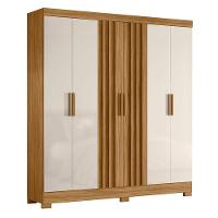 Guarda Roupa Casal Valença E Cômoda Vênus Com Pés Freijó Off White - Moval - 2