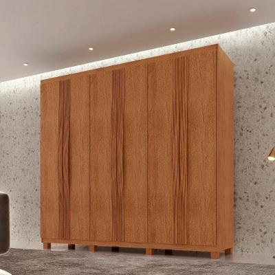 Guarda Roupa Casal Dunas 6 Portas E 2 Gavetas Mdf Moderna Naturalle