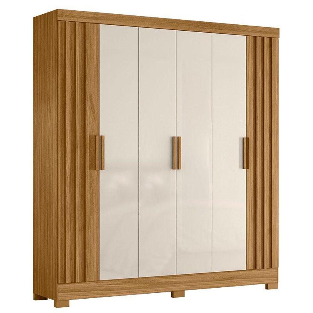 Guarda Roupa Casal Valença E Cômoda Texas Freijó Off White - Moval - 2