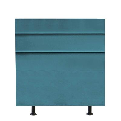 Cabeceira Estofada Argentina 90cm Solteiro Para Cama Colchão Box Quarto Suede Azul Turquesa - Aurora Line