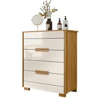 Guarda Roupa Casal Bahamas E Cômoda Dhara Freijó Off White- Moval - 6