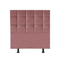 Cabeceira Estofada Cama Box Solteiro 90cm Espanha Suede Rose- Mabe Magazine - 1