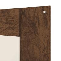 Cabeceira Cama Box Regulável Casal/solteiro Com Nicho Acoplado Tóquio Imbuia/champanhe - Mabe Magazine