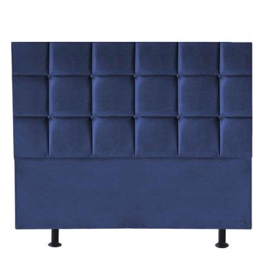 Cabeceira Estofada Cama Box Casal Queen 160cm Espanha Suede Azul- Mabe Magazine