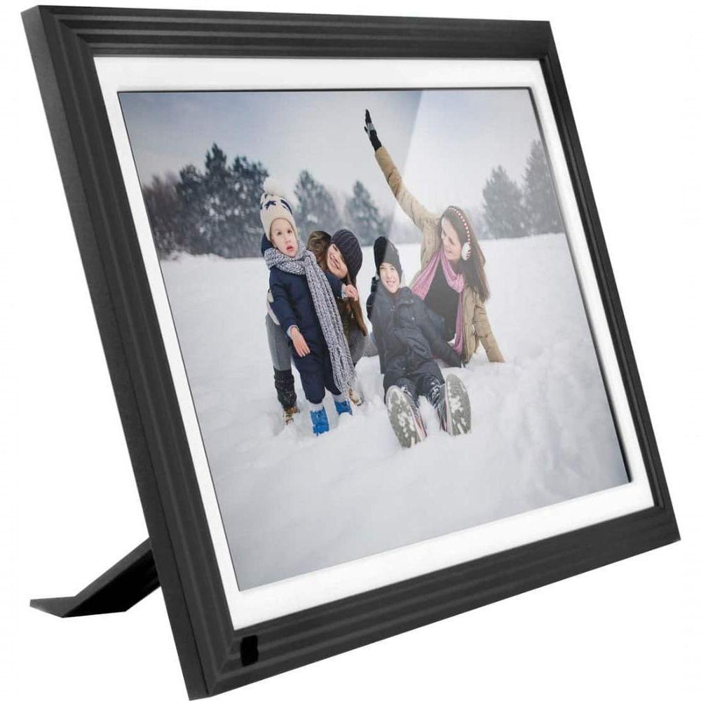 Aluratek - Porta-retrato Digital Ips Lcd Wi-fi De 10 Com Tela Sensível Ao Toque - Preto-ackws10f - 2
