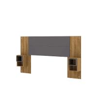 Cabeceira Cama Box Regulável Casal/solteiro Com Nicho Acoplado Tóquio Nature/alasca - Mabe Magazine - 3