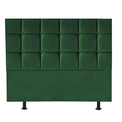 Cabeceira Estofada Cama Box Casal King 195cm Espanha Suede Verde- Mabe Magazine