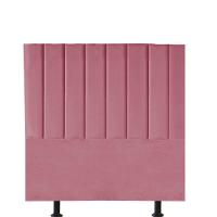 Cabeceira Estofada Carla 90cm Solteiro Para Cama Colchão Box Quarto Suede Rosa Bebê - Aurora Line - 1