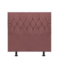 Cabeceira Estofada Cama Box Solteiro 100cm Istambul Suede Rose- Mabe Magazine - 1