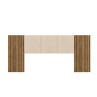 Cabeceira Estofada Cama Box Casal Queen Com Led Dubai Zen Nature Brisa/linho Bege - Mabe Magazine - 2