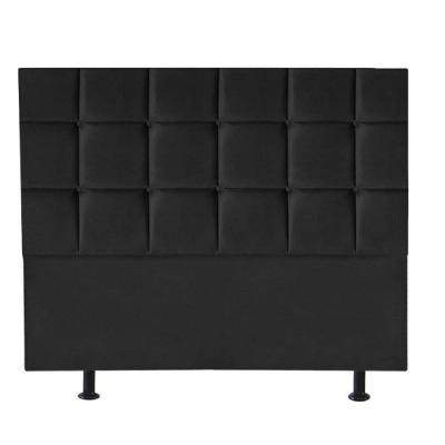 Cabeceira Estofada Cama Box Casal Queen 160cm Espanha Corino Preto- Mabe Magazine