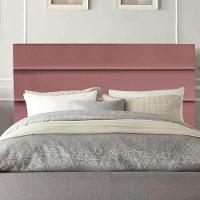 Cabeceira Estofada Cama Box King 195cm Argentina Suede Rose- Mabe Magazine - 1