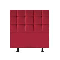 Cabeceira Estofada Cama Box Solteiro 90cm Espanha Suede Vermelho- Mabe Magazine - 1