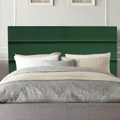 Cabeceira Estofada Cama Box King 195cm Argentina Corino Verde- Mabe Magazine