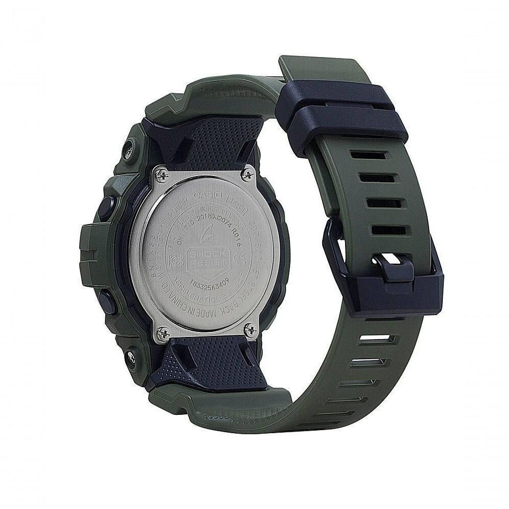 Casio - G-shock Power Trainer Masculino Com Relógio Bluetooth Mobile Link 49 Mm - Verde-gbd800uc-3 - 4