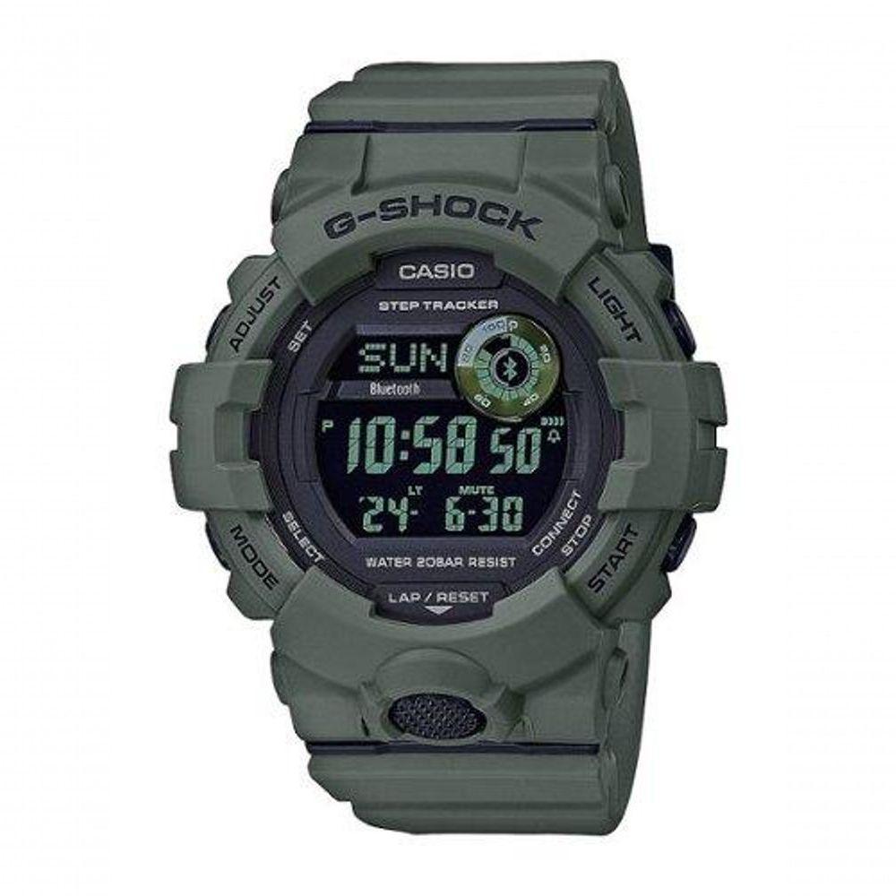 Casio - G-shock Power Trainer Masculino Com Relógio Bluetooth Mobile Link 49 Mm - Verde-gbd800uc-3 - 6