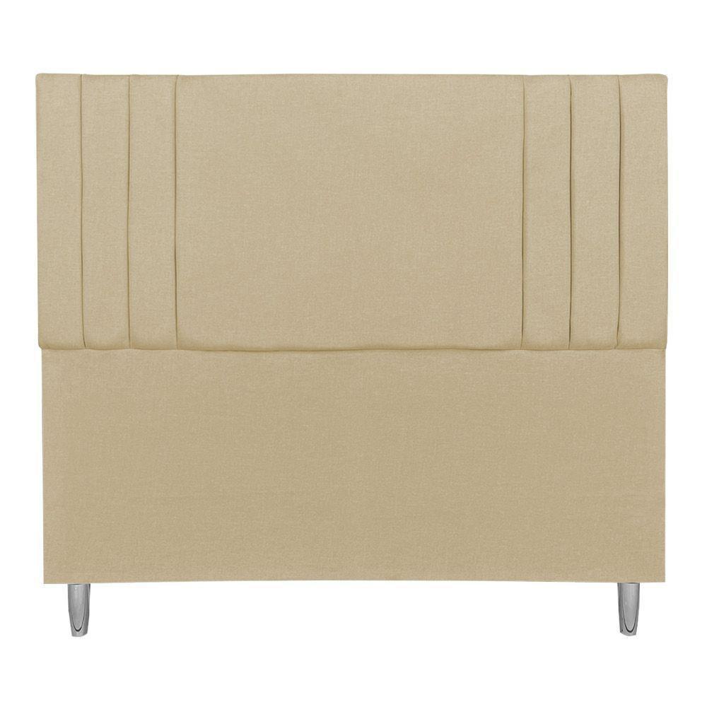 Cabeceira Solteiro 0,90m Viena Linho Dourado Dal Poz Estofados - 3