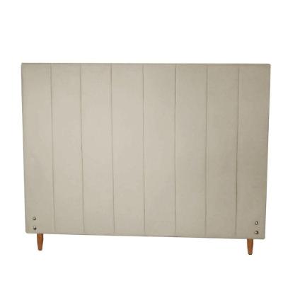 Cabeceira Vitória Para Colchão 1,93m Para Colchão King Size Suede Bege - Aurora Line