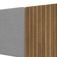 Cabeceira Estofada Cama Box Casal Queen Com Led Dubai Zen Nature Brisa/linho Cinza - Mabe Magazine - 5