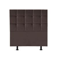 Cabeceira Estofada Cama Box Solteiro 90cm Espanha Suede Marrom- Mabe Magazine - 1