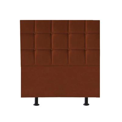 Cabeceira Estofada Cama Box Solteiro 100cm Espanha Suede Terra Cota- Mabe Magazine