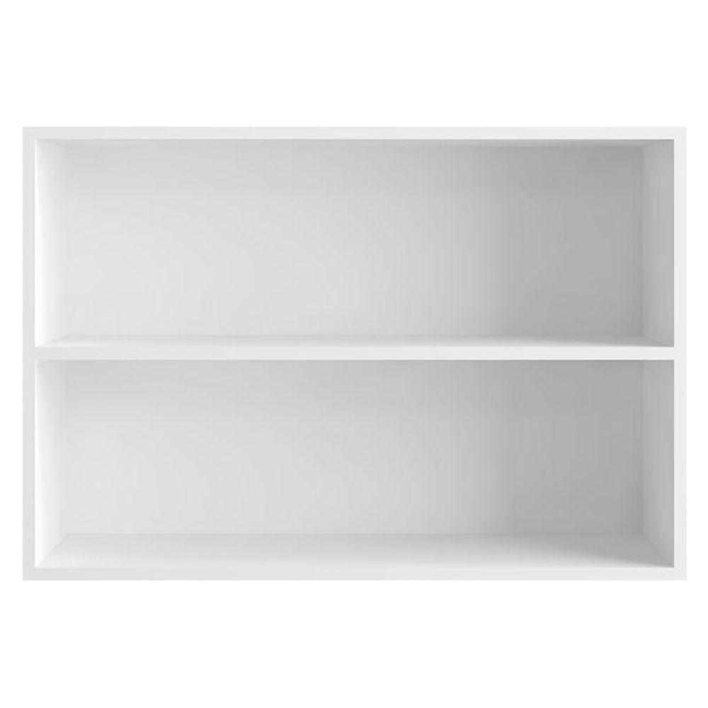 Armário Aéreo 80 Cm Com Balcão De Pia 100 Cm Andréia Branco Brilho - Ajl - 2