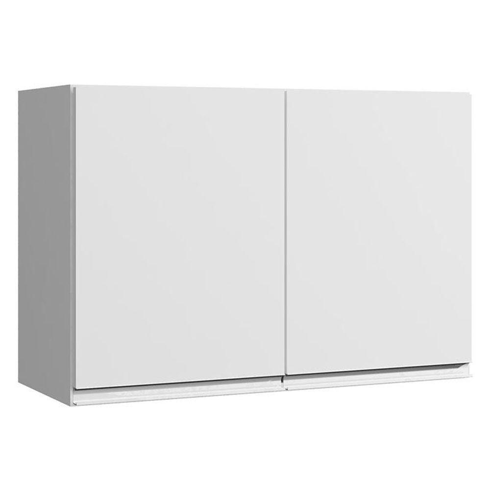 Armário Aéreo 80 Cm Com Balcão De Pia 100 Cm Andréia Branco Brilho - Ajl - 3