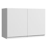 Armário Aéreo 80 Cm Com Balcão De Pia 100 Cm Andréia Branco Brilho - Ajl - 3