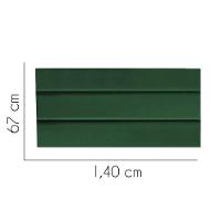 Painel Cabeceira Estofada Argentina 140cm Cama Box Casal Suede Verde- Mabe Magazine - 2