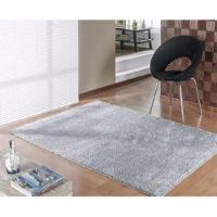 Tapete Sala Escritório 1,50 X 2,00 m Macio Antiderente Prata - 1