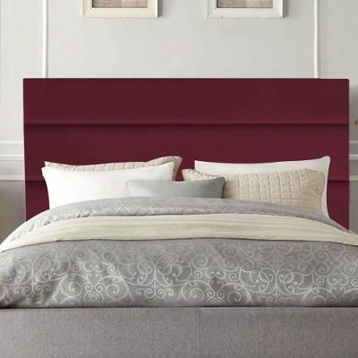 Cabeceira Estofada Cama Box King 195cm Argentina Suede Bordo- Mabe Magazine