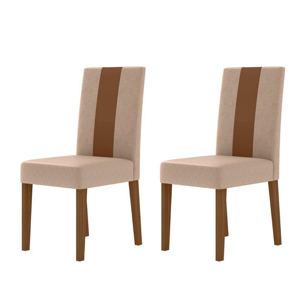 Conjunto Sala De Jantar 6 Cadeiras Tampo Retangular 160cm Com Vidro Liz Carvalho Grafite Linea Marfim - Poliman - 10