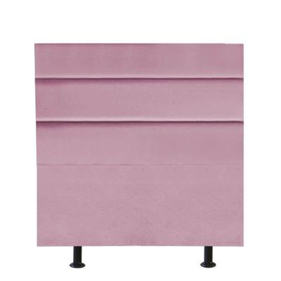 Cabeceira Estofada Argentina 100cm Solteiro Para Cama Colchão Box Quarto Suede Rosa Bebê - Aurora Line