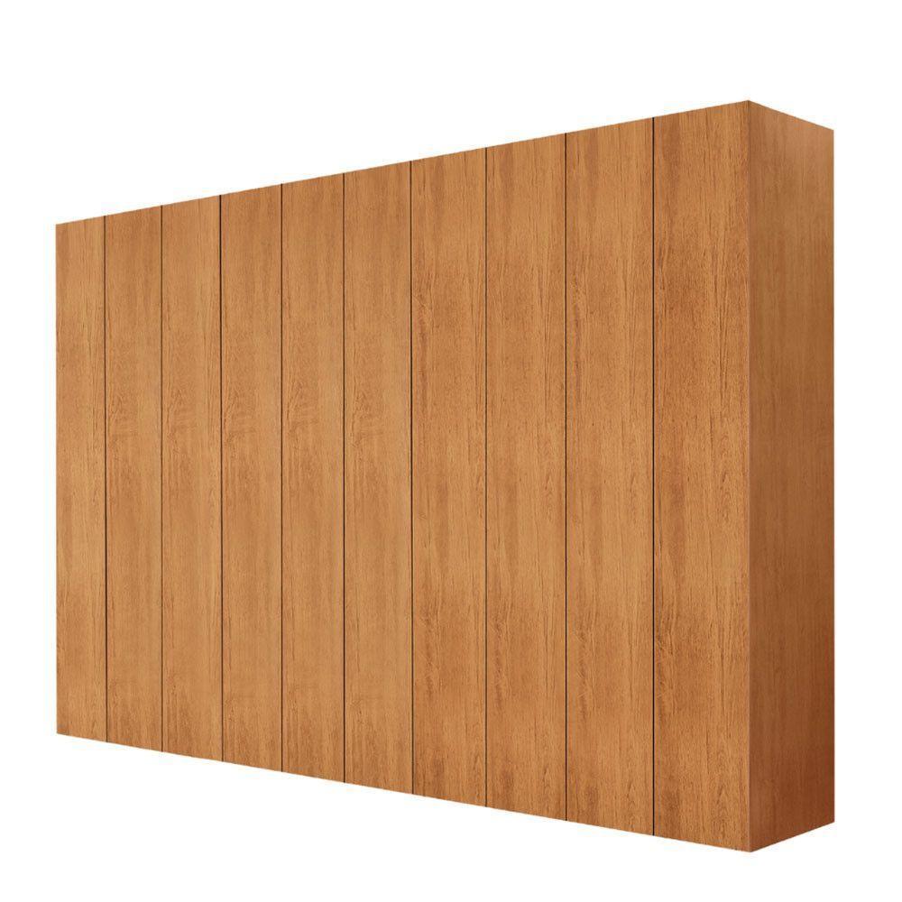 Roupeiro Casal Everest Em Mdf 10 Portas E 10 Cabideiros Naturalle Sem Gavetas - 2