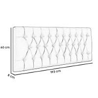 Painel Suspenso Cabeceira Dubai 1,93m Para Cama King Size Suede Rosa - Aurora Line - 3