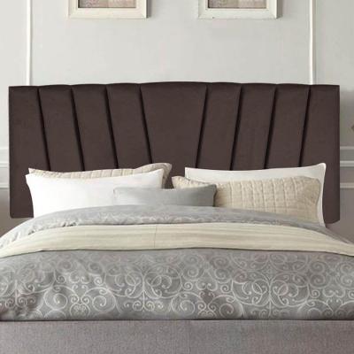 Painel Cabeceira Estofada Bélgica 140cm Cama Box Casal Suede Marrom- Mabe Magazine