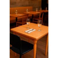 Kit 4 Cadeiras Tramontina Sofia Preta E Mesa De Madeira 80cm Natural - 3