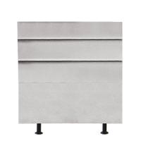 Cabeceira Estofada Argentina 100cm Solteiro Para Cama Colchão Box Quarto Suede Cinza Claro - Aurora Line - 1