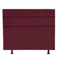 Cabeceira Estofada Cama Box Casal 140cm Argentina Suede Bordo- Mabe Magazine - 2