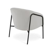 Poltrona Sala Industrial Alta Preto Kit 2 Stella Suede D03 - D'rossi Cor Cinza - 7