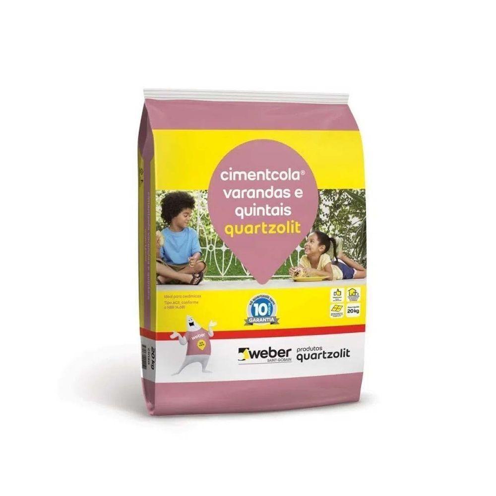 Argamassa Quartzolit Varandas E Quintais Ac2 - 20kg - 1