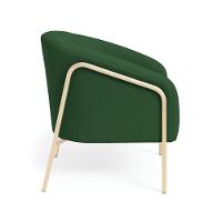 Poltrona Sala Industrial Alta Champanhe Stella Suede D03 - D'rossi Cor Verde - 5