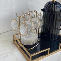 Conjunto De Xícaras Para Café Com Pires Em Vidro Graffiato Com 12 Peças 90ml Haüskraft - 2