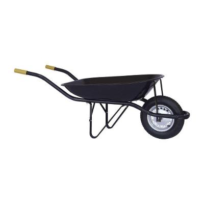 Carro De Mao Preto Caçamba Metalica 45l Pneu E Camera - Maestro