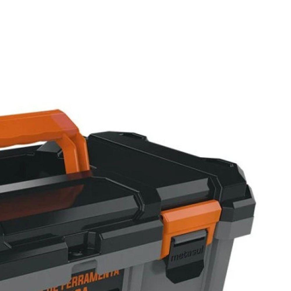 Caixa De Ferramentas Tática Cinza 18,3 Metasul - 3