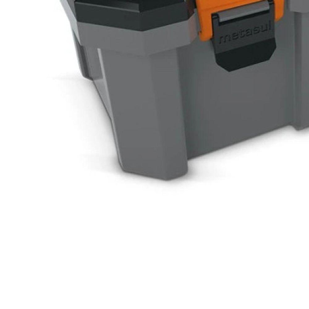 Caixa De Ferramentas Tática Cinza 18,3 Metasul - 4