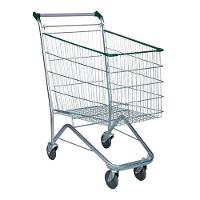 Carrinho De Supermercado Compras Tubular Zincado Cesto 180l - 1