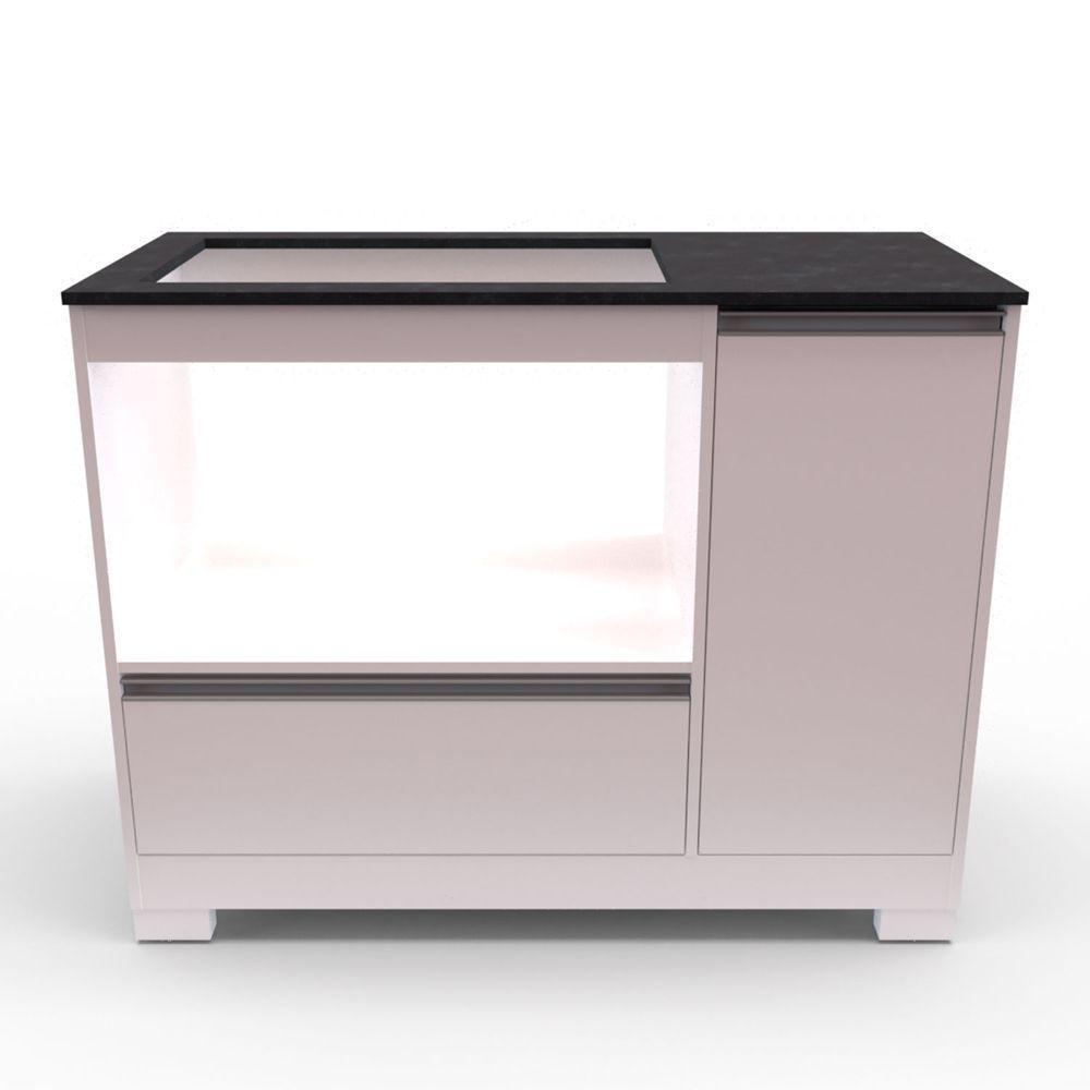 Balcão Cooktop Nt 3050 Branco Com Granito - Notável - 1