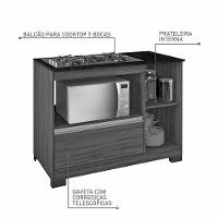 Balcão Cooktop Nt 3050 Branco Com Granito - Notável - 7