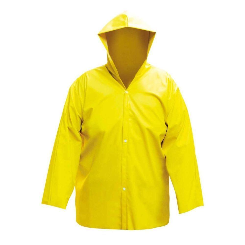 Capa De Pvc Com Forro Tamanho Gg Amarela. - 1